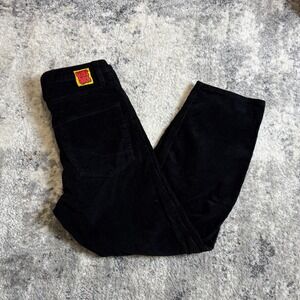 Empyre Mens Loose Fit Corduroy Pants Black Skate Wide Leg Size 28